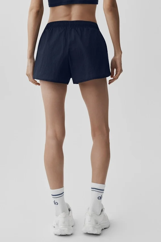 Short Go Time à taille mi-haute - Bleu marine