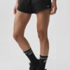 Short Go Time à taille mi-haute - Noir