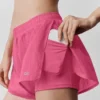 Short Go Time à taille mi-haute - Rose paradis