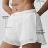 Short Go Time taille moyenne - Blanc
