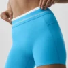 Short High-Waist Airbrush « Better Together » - Bleu azur/Blanc