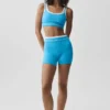 Short High-Waist Airbrush « Better Together » - Bleu azur/Blanc
