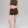 T-shirt à manches courtes Alo Softsculpt Capped out - Espresso