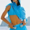 Short taille moyenne « Go Time » - Bleu azur