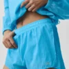 Short taille moyenne « Go Time » - Bleu azur