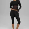 Shorts 2 en 1 Front Runner en maille – Noir
