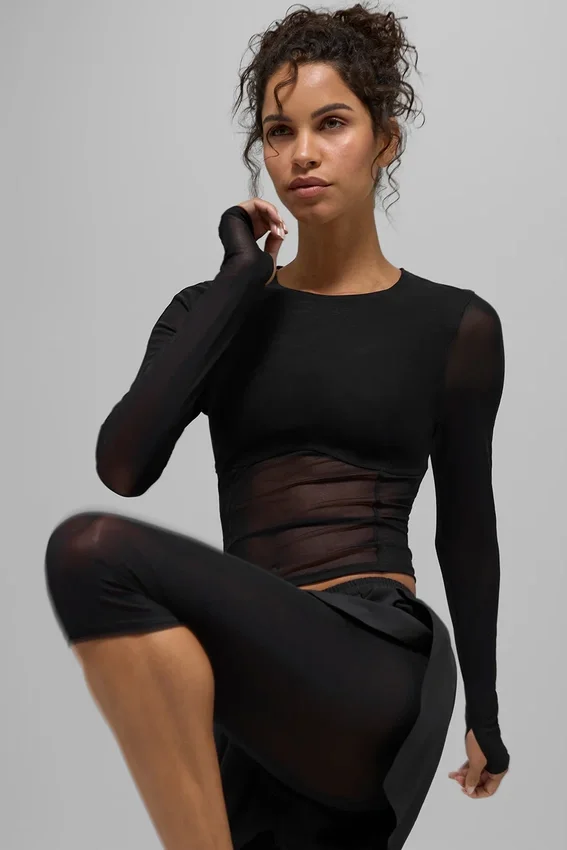 Shorts 2 en 1 Front Runner en maille – Noir