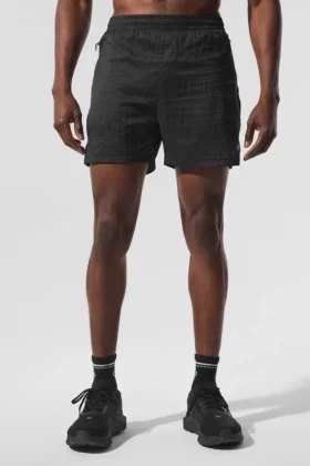 Shorts 2-en-1 « Game Time » en ripstop 5" - Noir/Noir