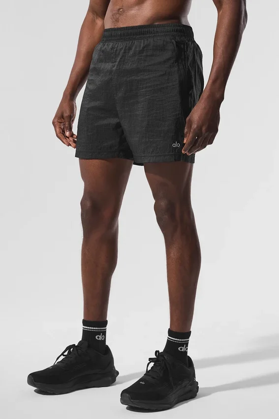 Shorts 2-en-1 « Game Time » en ripstop 5" - Noir/Noir