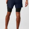 Shorts 2-en-1 Revival 5" - Bleu marine/Noir