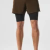 Shorts 2-en-1 Revival 5" - Espresso/Noir