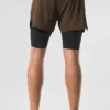 Shorts 2-en-1 Revival 5" - Espresso/Noir