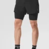 Shorts 2-en-1 Revival 5" - Noir/Noir