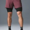 Shorts 2-en-1 Revival 5" - Truffe bordeaux/Noir