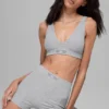 Shorts Alosoft Sincere Micro - Gris chiné athlétique