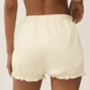 Shorts bouffants Riviera en mélange de lin - Beige sable