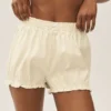 Shorts bouffants Riviera en mélange de lin - Beige sable