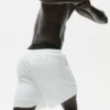Shorts Coastal en jersey de lin 7" - Blanc