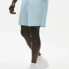 Shorts Coastal en jersey de lin 7" - Bleu bord de mer