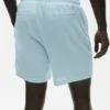Shorts Coastal en jersey de lin 7" - Bleu bord de mer