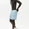 Shorts Coastal en jersey de lin 7" - Bleu bord de mer