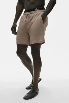 Shorts « Coastal » en jersey de lin 7" - Gravel