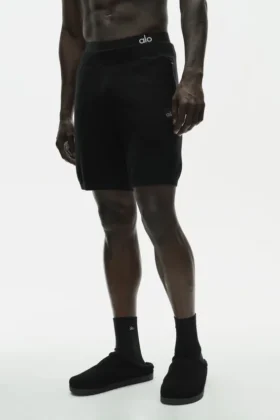 Shorts « Cotton Cashmere Ever Soft » de 7" – Noir