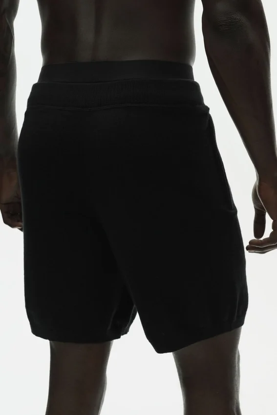 Shorts « Cotton Cashmere Ever Soft » de 7" – Noir
