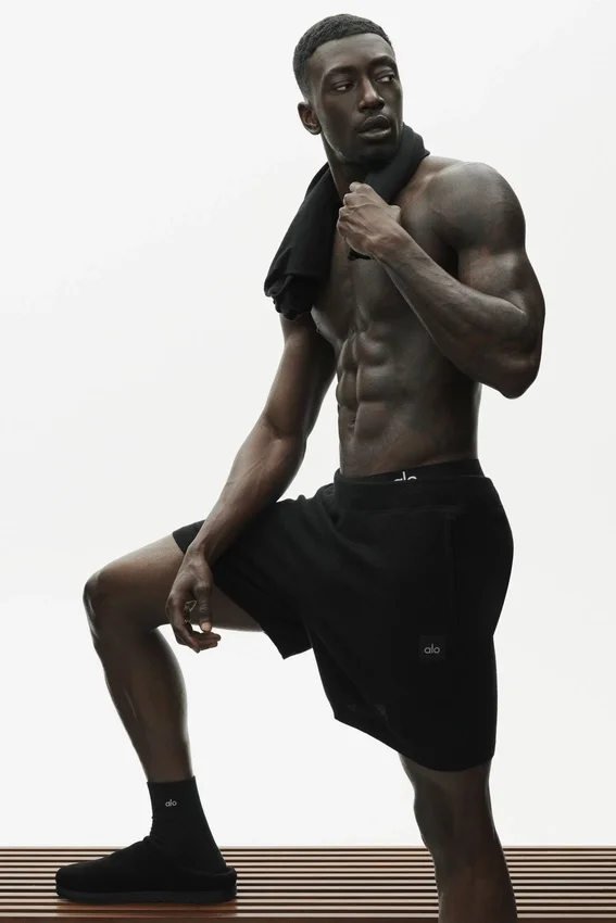 Shorts « Cotton Cashmere Ever Soft » de 7" – Noir