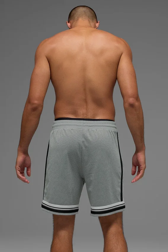 Shorts de basket-ball en maille Key de 7" - Gris lunaire