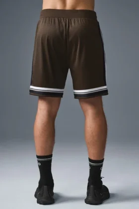 Shorts de basket-ball en maille Key Mesh 7″ – Espresso