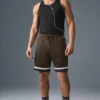 Shorts de basket-ball en maille Key Mesh 7" - Espresso