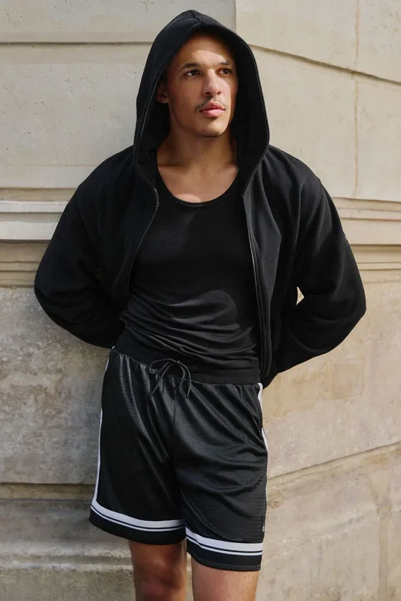Shorts de basket Key Mesh 7" - Noir