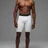 Shorts de compression Flight 9" - Blanc