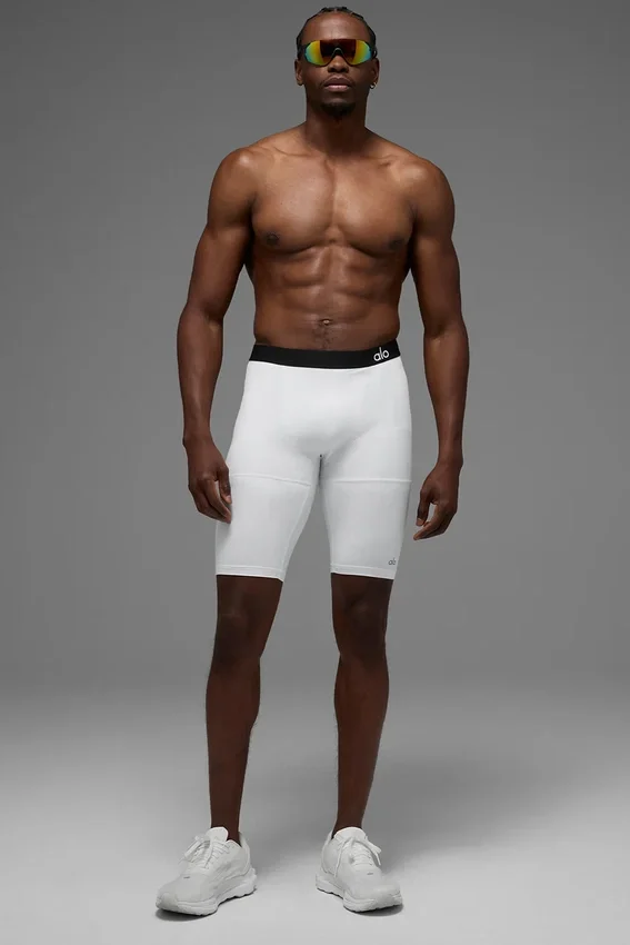 Shorts de compression Flight 9" - Blanc