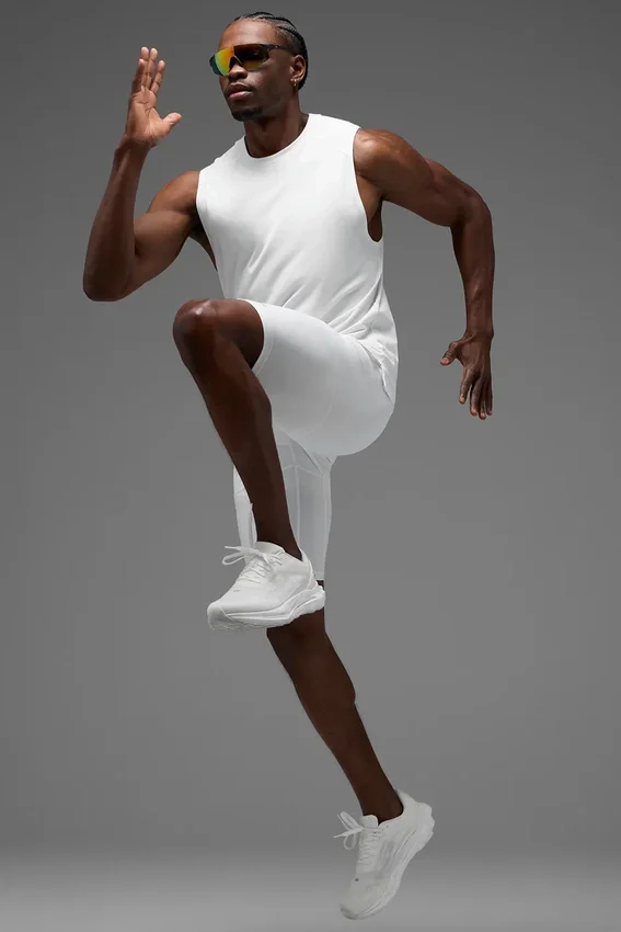 Shorts de compression Flight 9" - Blanc