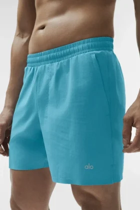 Shorts de course Traction 5″ – Bleu Breeze