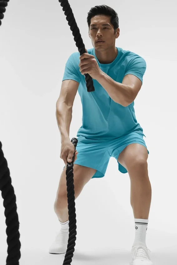 Shorts de course Traction 5" - Bleu Breeze