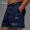 Shorts de course Traction 5" - Bleu marine