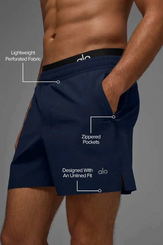 Shorts de course Traction 5" - Bleu marine
