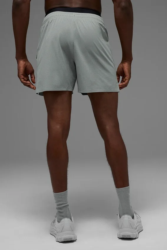 Shorts de course Traction 5" - Gris Lunar