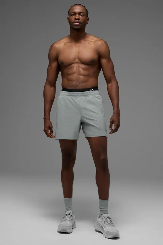 Shorts de course Traction 5" - Gris Lunar