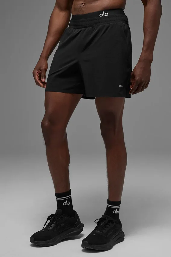 Shorts de course Traction 5" - Noir