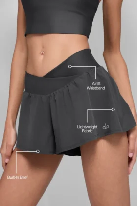 Shorts de course V-Cute – Anthracite