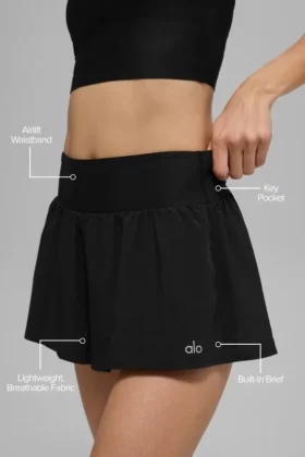 Shorts de course Victory – Noir