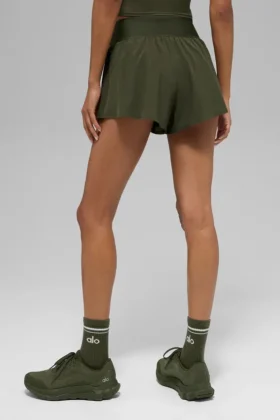 Shorts de course Victory – Vert olive
