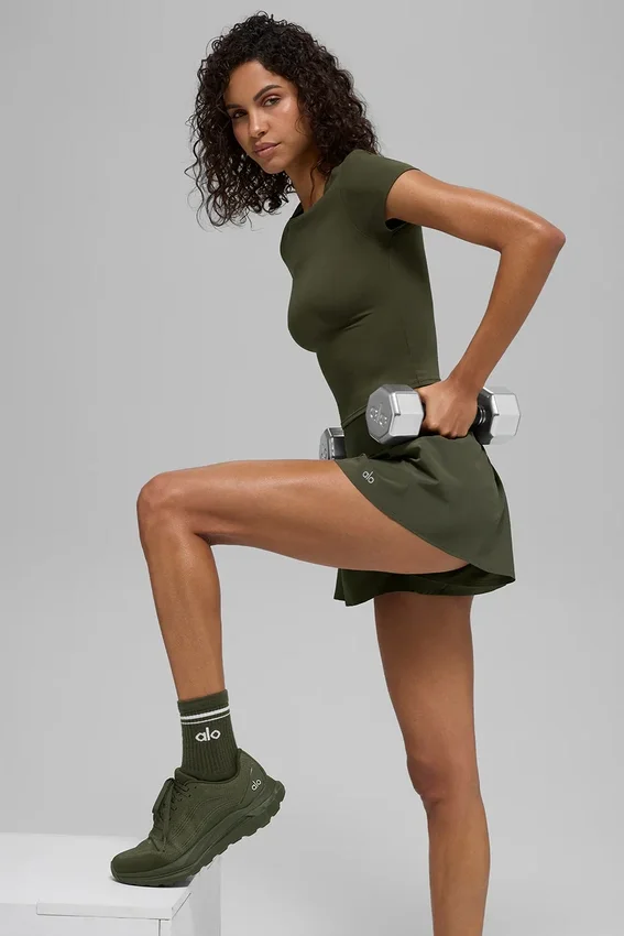 Shorts de course Victory - Vert olive