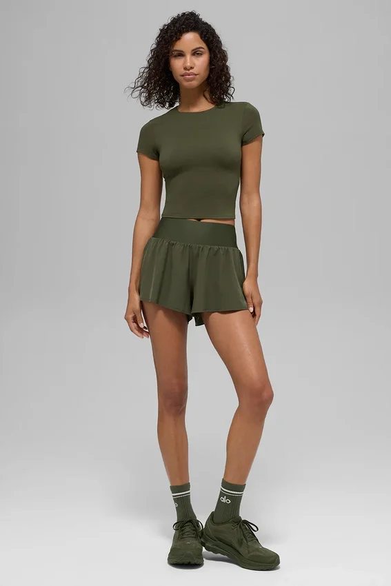 Shorts de course Victory - Vert olive