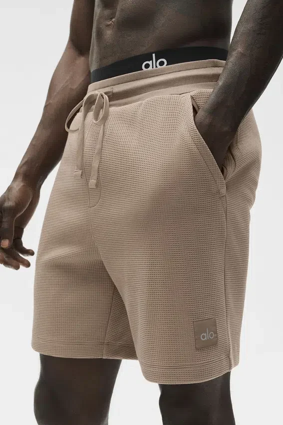 Shorts de détente en tissu gaufré 7" - Gravel