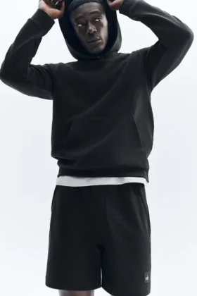 Shorts de détente « Waffle » 7" - Noir